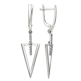 Серьги подвесные 012592-3101 золото