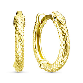 Серьги конго 122571-5л золото змея