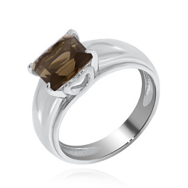 Кольцо один камень 1340101533 серебро