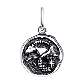 Подвеска знак зодиака 95-130-01240-1 серебро Козерог
