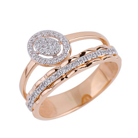 Кольцо 23904 золото