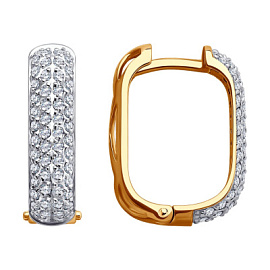 Серьги дорожка 0200357 золото