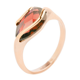 Кольцо один камень 1180834 гр золото