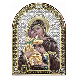 Икона 6394.2C ювелирный сплав Владимирская Божья Матерь