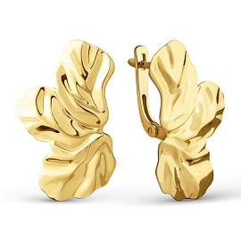 Серьги 803262-4000 золото Цветок